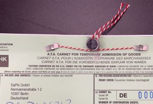 Berlin based IT experts DaPhi´s A.T.A. Carnet for temporary admission of goods
